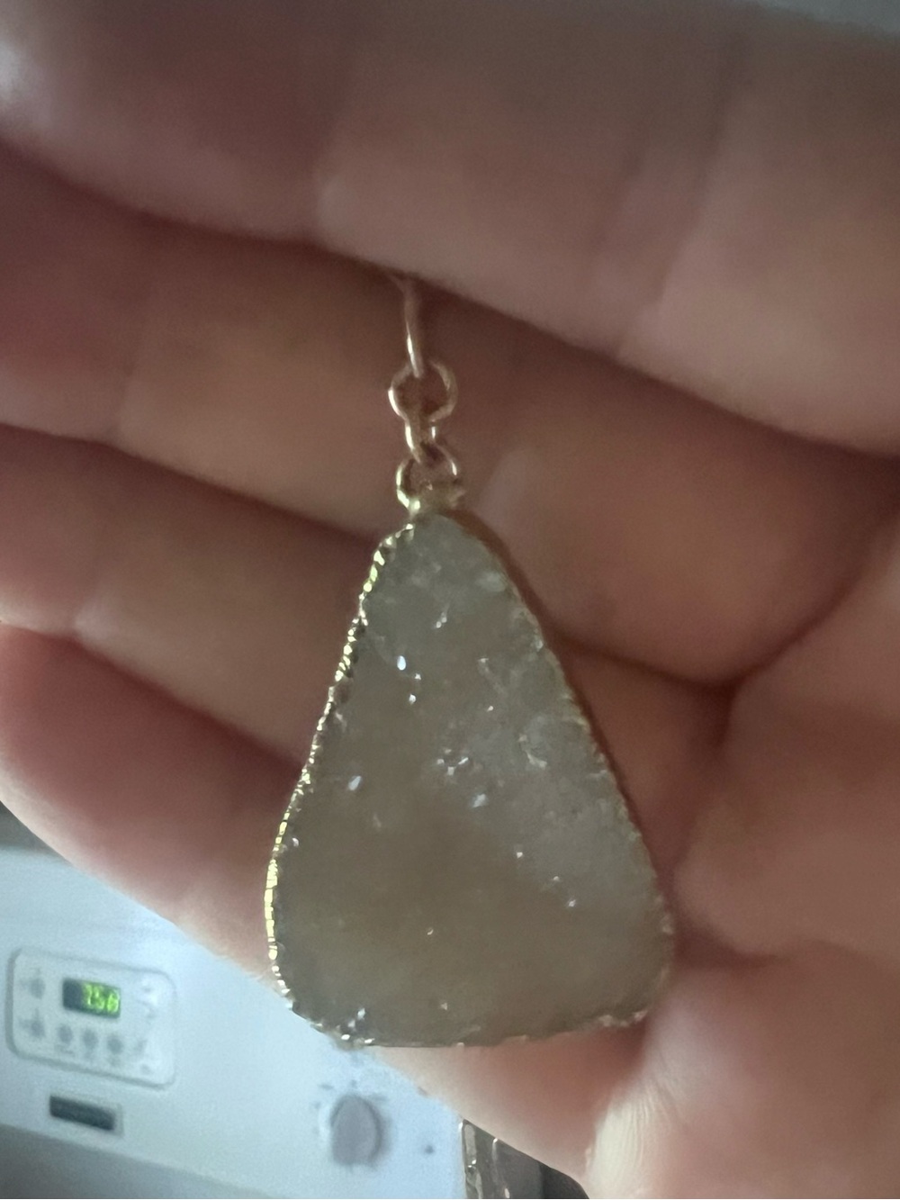 Druzy crystal necklace